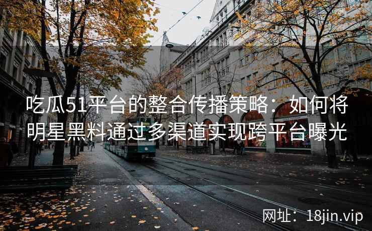 吃瓜51平台的整合传播策略：如何将明星黑料通过多渠道实现跨平台曝光