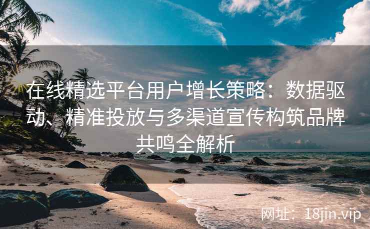 在线精选平台用户增长策略：数据驱动、精准投放与多渠道宣传构筑品牌共鸣全解析