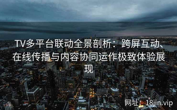 TV多平台联动全景剖析：跨屏互动、在线传播与内容协同运作极致体验展现