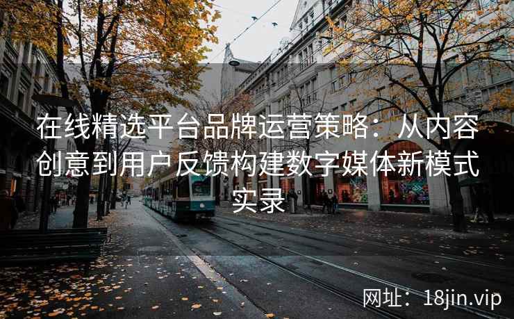 在线精选平台品牌运营策略：从内容创意到用户反馈构建数字媒体新模式实录