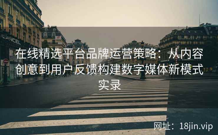 在线精选平台品牌运营策略：从内容创意到用户反馈构建数字媒体新模式实录