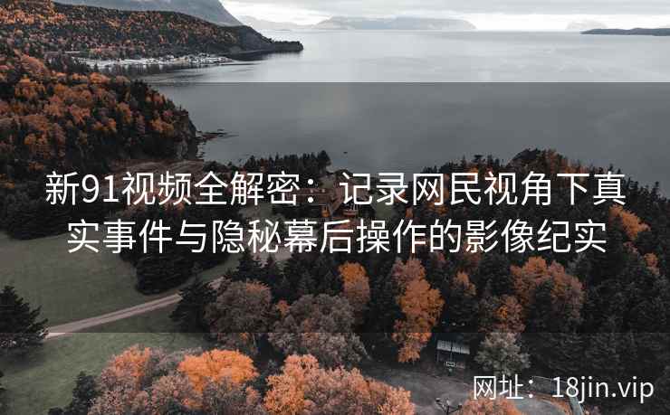 新91视频全解密：记录网民视角下真实事件与隐秘幕后操作的影像纪实