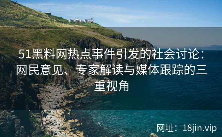 51黑料网热点事件引发的社会讨论：网民意见、专家解读与媒体跟踪的三重视角
