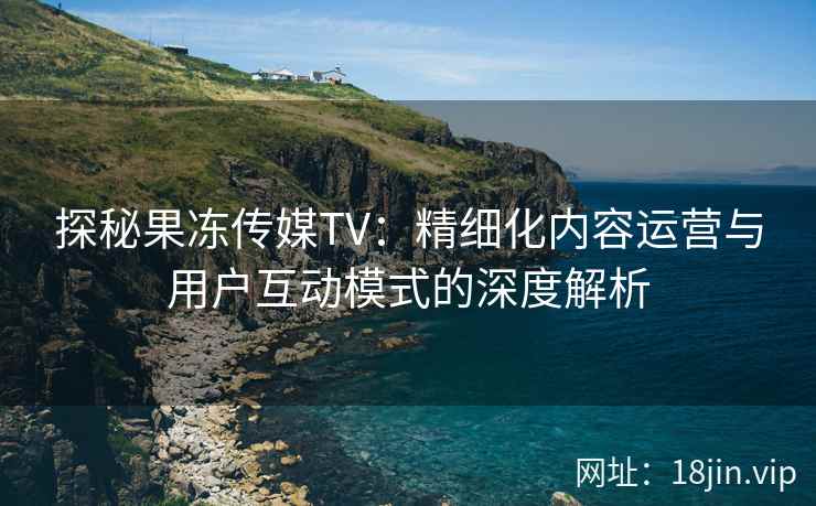 探秘果冻传媒TV：精细化内容运营与用户互动模式的深度解析